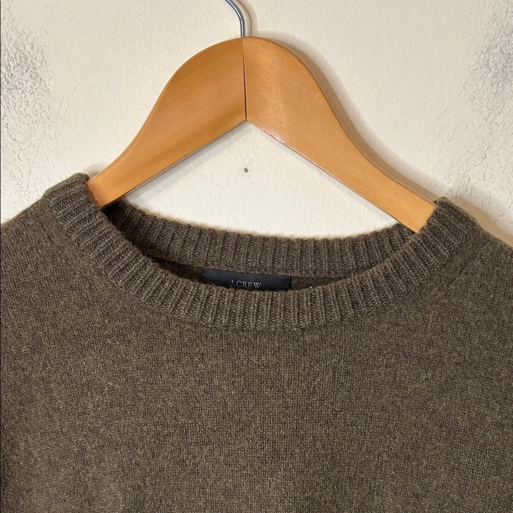 J Crew Women’s 100% Wool Olive Zipper Sweater Size XS